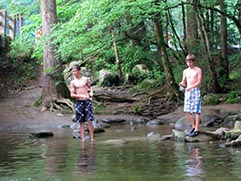 boys fishing