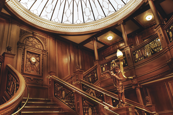 titanic museum staircase